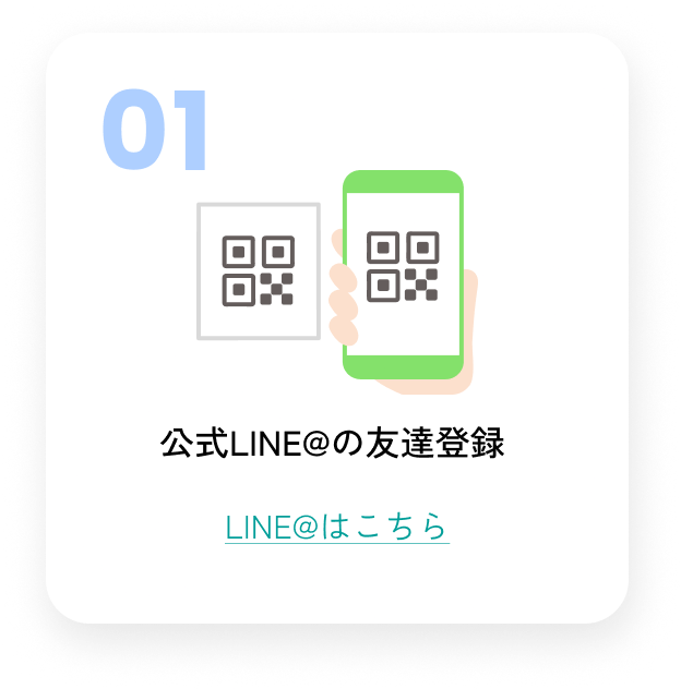 公式LINE@の友達登録